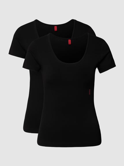 HUGO T-shirt met logoprint Zwart - 2