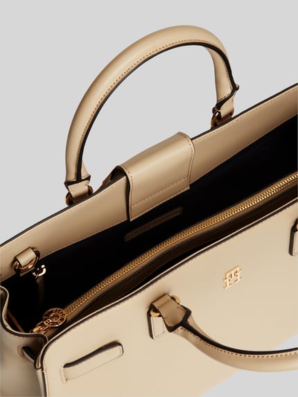 Tommy Hilfiger Henkeltasche mit abnehmbaren Schulterriemen Beige 4
