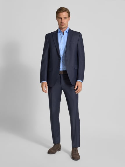 OLYMP SIGNATURE tailored fit vrijetijdshem met kentkraag model 'Savio' Bleu - 1