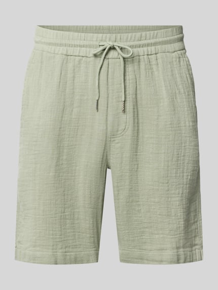 Shorts mit Eingrifftaschen und elastischem Bund Shop The Look MANNEQUINE