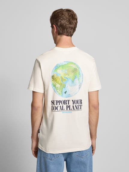 Dedicated T-Shirt mit Label-Print Offwhite 5