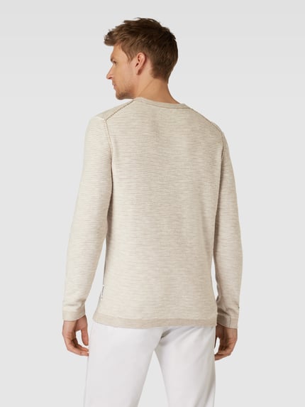 Marc O'Polo Regular Fit Strickpullover aus Baumwoll-Leinen-Mix Offwhite 5