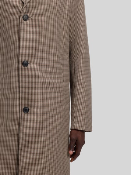 BOSS Relaxed Fit Wollmantel aus reiner Schurwolle Modell 'C-Clark-264' Beige 6