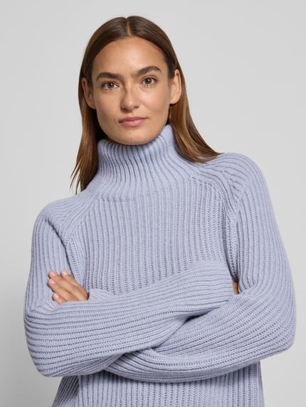 DRYKORN Strickpullover mit Stehkragen Modell 'ARWEN' Hellblau 3