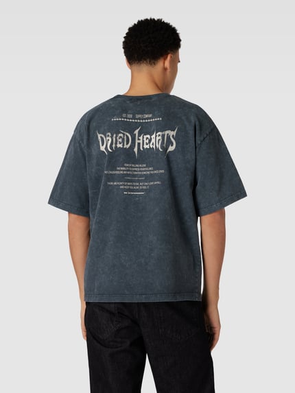 NO BYSTANDERS® T-shirt z okrągłym dekoltem i krótkim rękawem Czarny 5