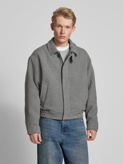 JACK & JONES Relaxed fit jack met wol Model 'VERMONT' Lichtgrijs gemêleerd - 4