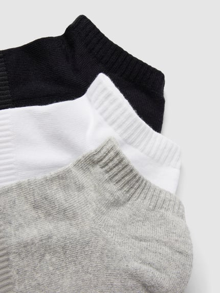 adidas Sportswear Sneakersocken mit Label-Print im 3er-Pack Mittelgrau Melange 2