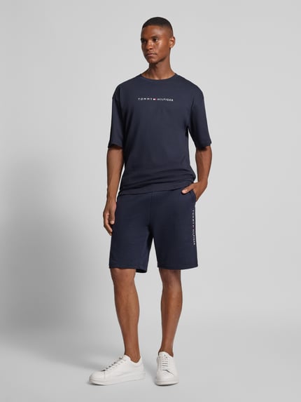 Tommy Hilfiger Regular Fit Bermudas aus Baumwoll-Mix Marine 1