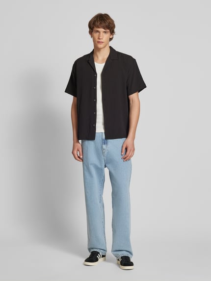 JACK & JONES Freizeithemd mit Knopfleiste Modell 'PABLO' Black 1