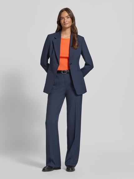 Marc Cain Slim Fit Langarmshirt aus Baumwoll-Mix Orange 1