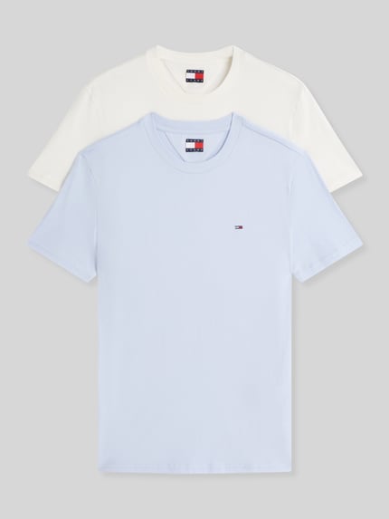 Tommy Jeans slim fit T-shirts van puur katoen in set van 2 Lichtblauw - 2