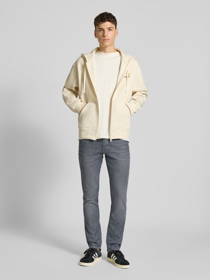 JACK & JONES Jeansy z 5 kieszeniami model ‘GLENN’ Ciemnoszary 1