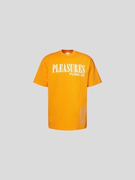 PUMA T-shirt met labelprint Oranje - 2