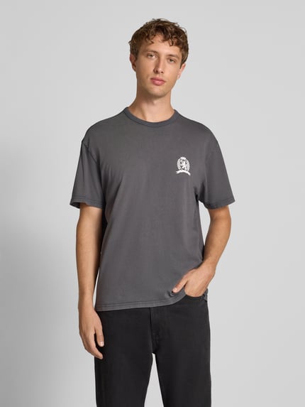 Tommy Jeans Regular fit T-shirt van puur katoen Antraciet - 4
