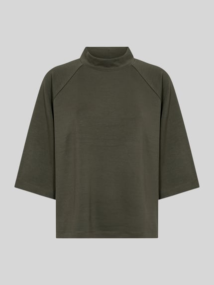 Soyaconcept Loose fit sweatshirt van modalmix model 'BANU' Donkergroen - 2
