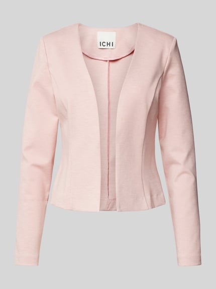 ICHI Regular fit blazer met opengewerkte voorkant, model 'KATE' Rosé - 2