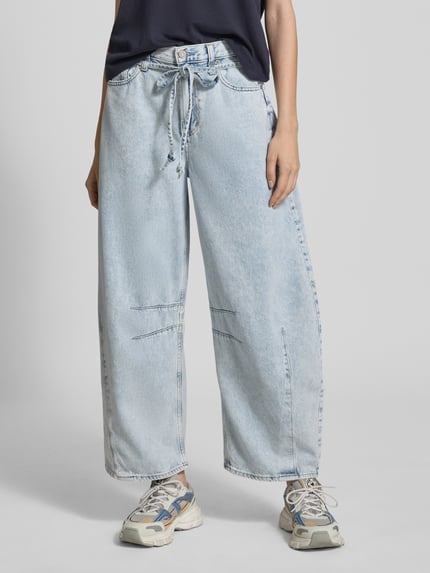 GAP Loose fit jeans met tailleband, model 'Horseshoe' Jeansblauw gemêleerd - 4