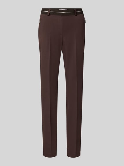 Produktfoto, donkerbruine Super Slim Fit broek uit viscosemix model 'LILLYTH' van Raphaela By Brax, Dames smalle broek