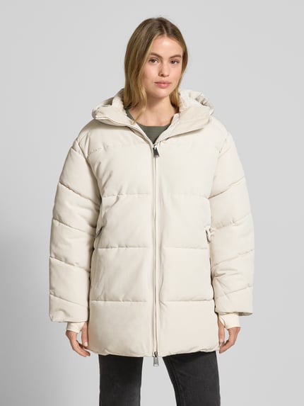 WITHBLACK Kurtka w stylu puffer z zamkiem błyskawicznym dwustronnym Złamany biały 4