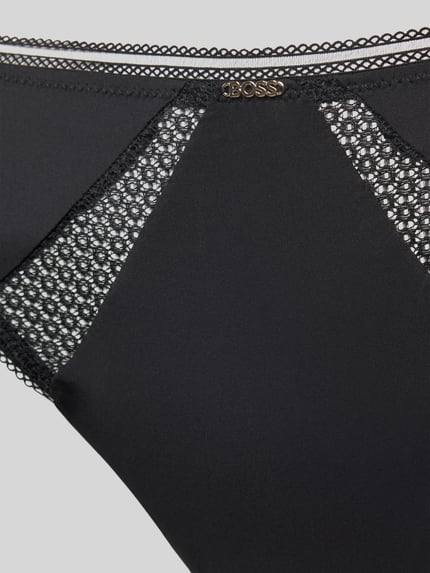 BOSS Onderbroek met kanten inzet Zwart - 2
