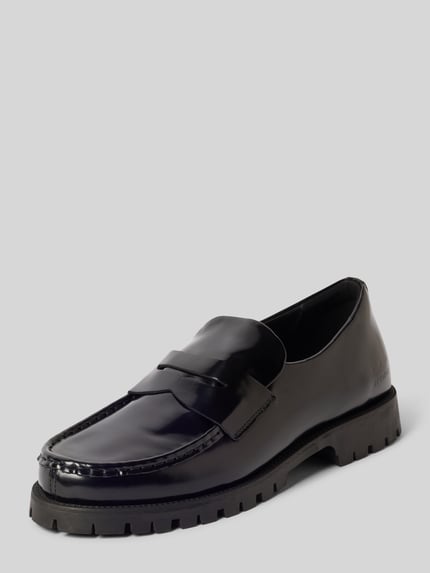 Copenhagen Loafer aus Rindsnappa mit Profilsohle Black 1