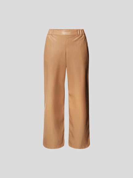Anine Bing Hose in Leder-Optik Hellbraun 2