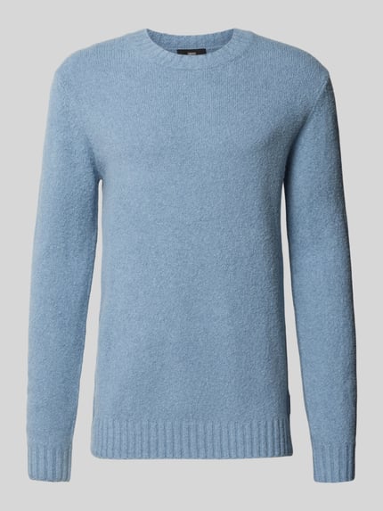 CINQUE Regular Fit Strickpullover mit Rundhalsausschnitt Modell 'CIZAC' Hellblau 1