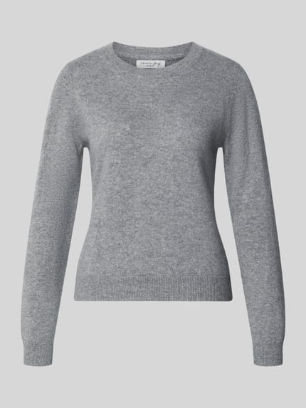 Produktfoto, Slim Fit Strickpullover aus reinem Kaschmir van Christian Berg Woman, dames slim fit, getailleerd, elastische boordjes, grijs, zachte structuur, Ruglengte maat S: 54 cm, Mouwlengte maat S: 65 cm