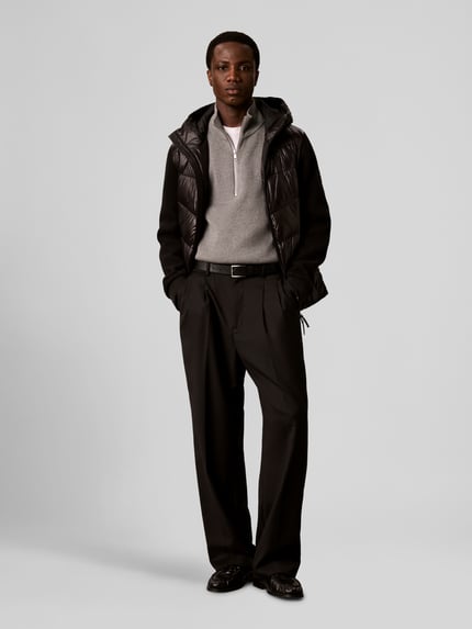 CK Calvin Klein Pufferjacke mit Strickeinsätzen Black 1