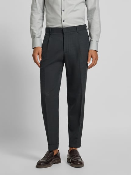 Strellson Regular Fit Anzughose mit Woll-Anteil Modell 'LUIS' Dunkelgruen 4