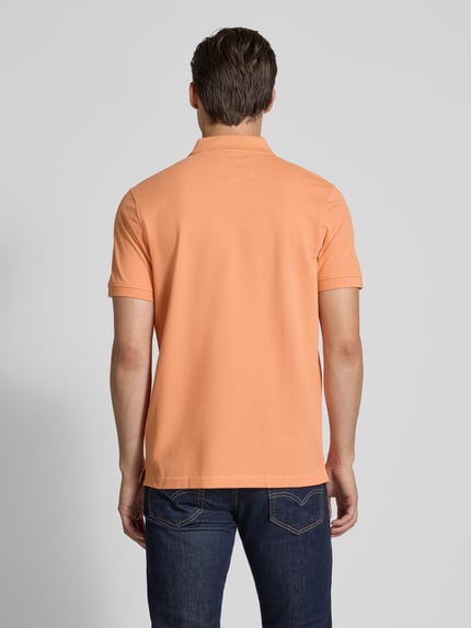 LERROS Poloshirt mit Label-Stitching Orange 5