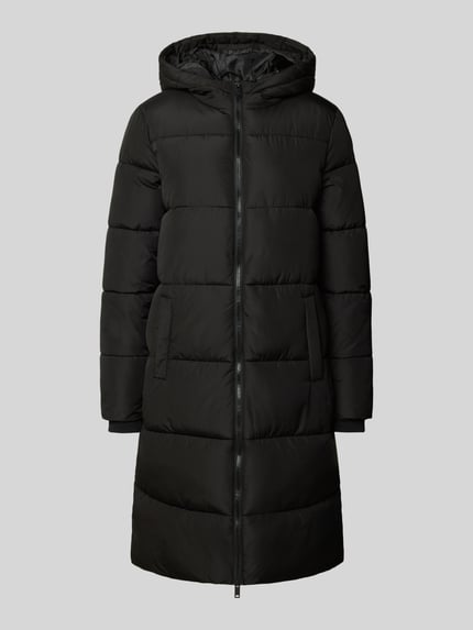 PIECES Regular Fit Steppmantel mit Storm Cuffs Modell 'BEE' Black 2
