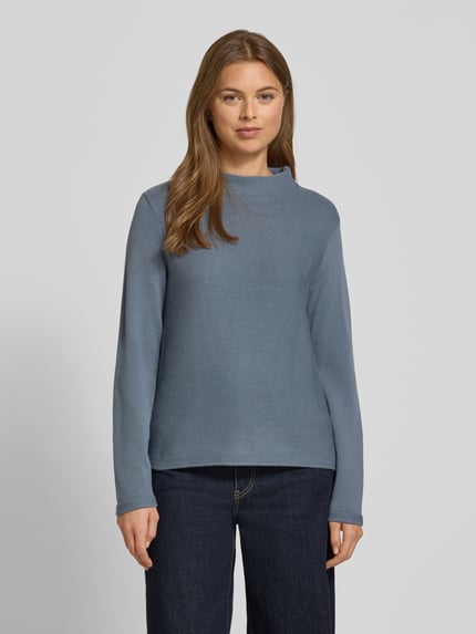 Marc O'Polo Regular Fit Strickpullover aus reiner Baumwolle Rauchblau 4