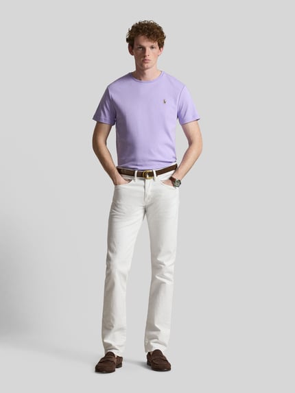Polo Ralph Lauren regular fit T-shirt van puur katoen Paars - 1