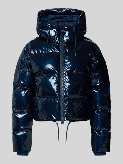 Rains Steppjacke mit Kapuze und Zweiwege-Reißverschluss Modell 'Alta' Marine 2