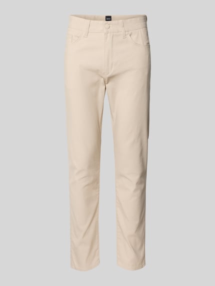BOSS Slim Fit Stoffhose aus Baumwoll-Mix Modell 'DELAWARE' Offwhite 2