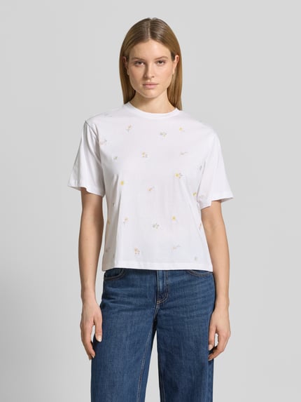 Jake*s Casual T-Shirt mit 1/2-Arm Weiss 4