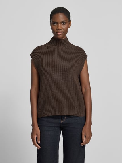 Marc O'Polo Pullunder mit Mock Neck Dunkelbraun 4