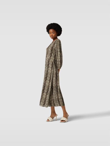 BAUM & PFERDGARTEN Maxikleid mit Seide-Anteil GELB 1