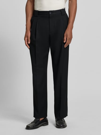 MCNEAL Stoffhose mit Bügelfalten und Eingrifftaschen Black 4