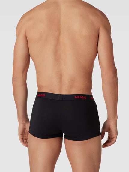 HUGO Trunks mit Label-Details im 3er-Pack Black 4