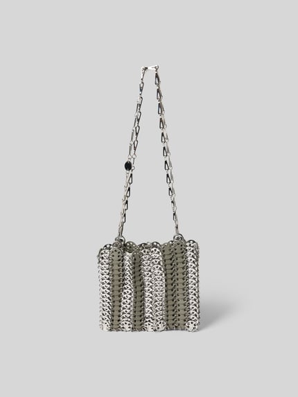 Rabanne Handtas met labeldetail Zilver - 2