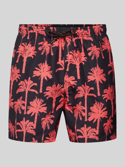 ONLY & SONS Badehose mit elastischem Bund Modell 'TED' Dunkelblau 1