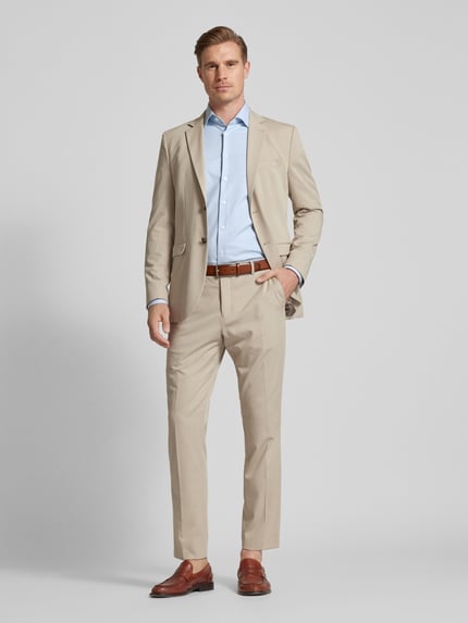 OLYMP Modern fit zakelijk overhemd met kentkraag Bleu - 1