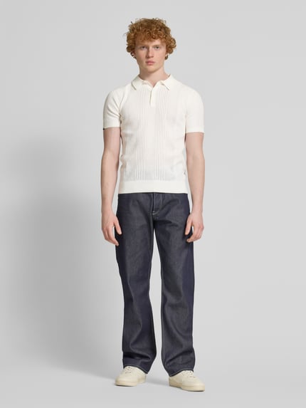 Superdry Poloshirt mit kurzer Knopfleiste Offwhite 1