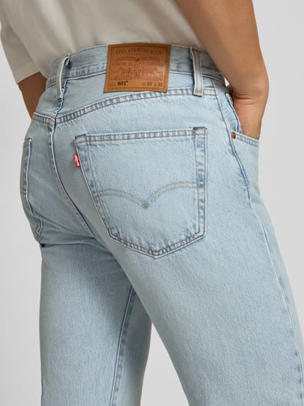 Levi's® Wide Leg Fit Jeans Modell '501®' Hellblau 3