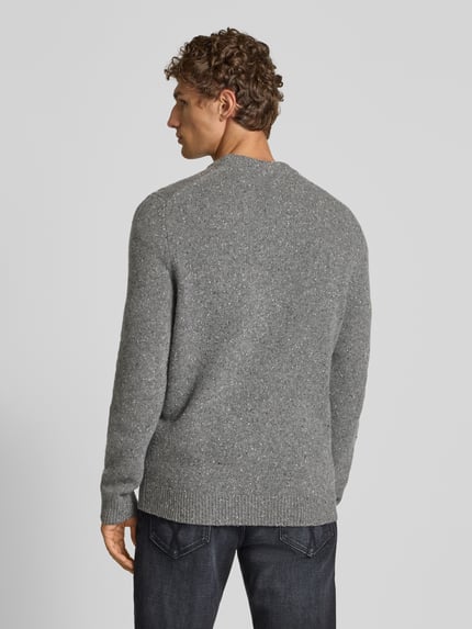 Christian Berg Men Strickpullover aus Woll-Mix Graphit 5