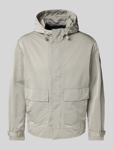 Marc O'Polo Regular fit parka van waterafstotend materiaal met capuchon Middengrijs - 2