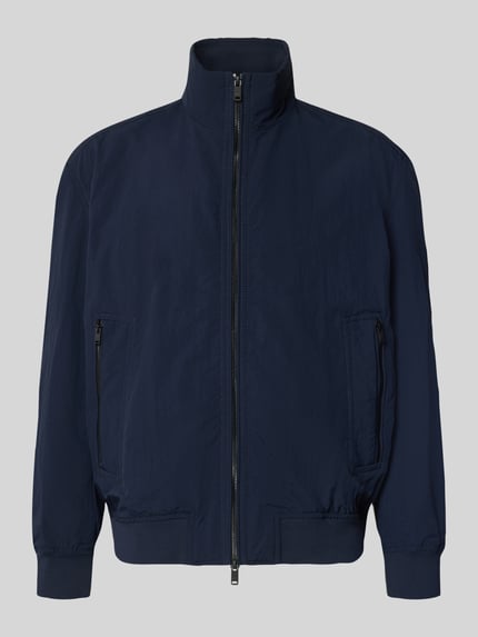 BOSS Orange relaxed fit blouson van waterafstotend materiaal model 'OPENS' Marineblauw - 2