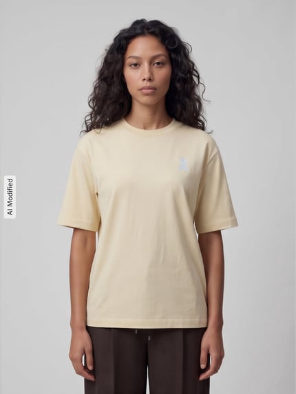 ARMEDANGELS Loose Fit T-Shirt aus reiner Baumwolle Modell 'TARJAA' Hellgelb 4